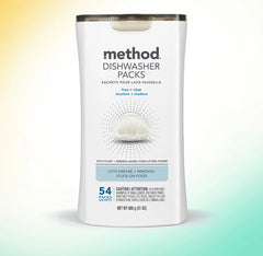 dishwasher packs - free + clear