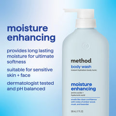 body wash tonic - moisture enhancing, amino acids + hyaluronic acid