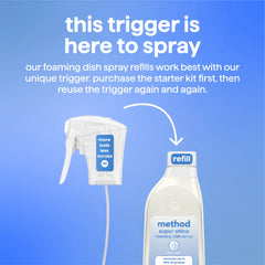 super shine foaming dish spray refill - free + clear