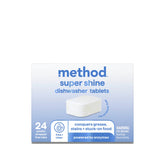 super shine dishwasher tablets - free + clear