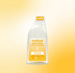 super shine foaming dish spray refill - coastal citron