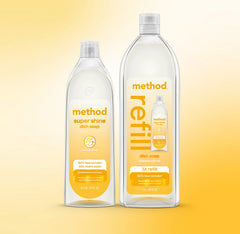 super shine liquid dish soap starter set - coastal citron