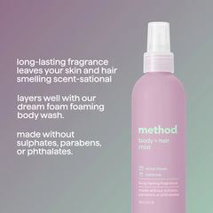 body + hair mist - white flower + tuberose