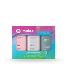 travel-sized gift set body wash trio