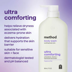 body wash tonic - ultra comforting, antioxidants, vitamins + hydrolyzed oat protein