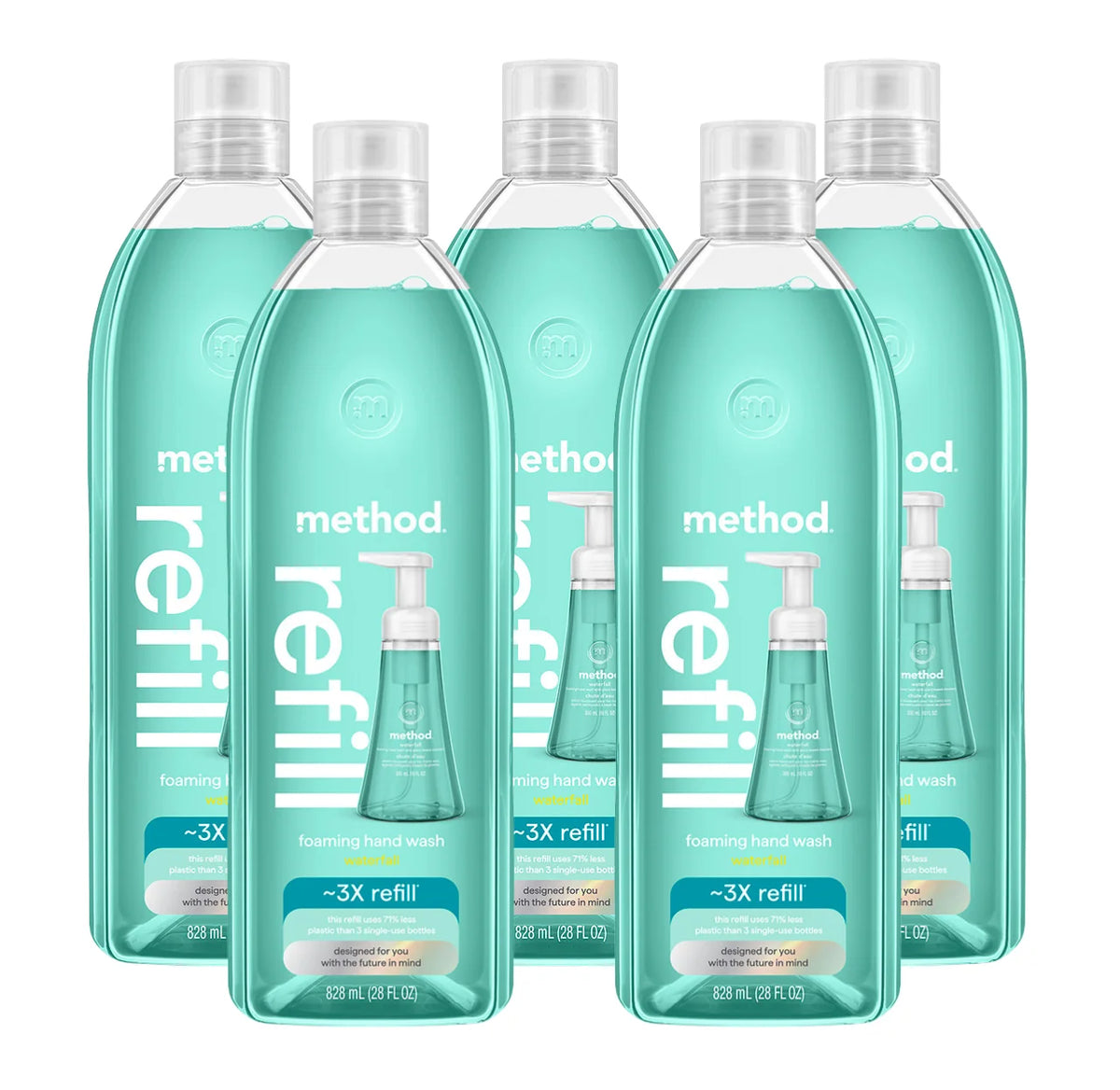 waterfall foaming hand wash refill 5-count bundle
