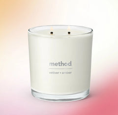 premium soy candle - vetiver + amber