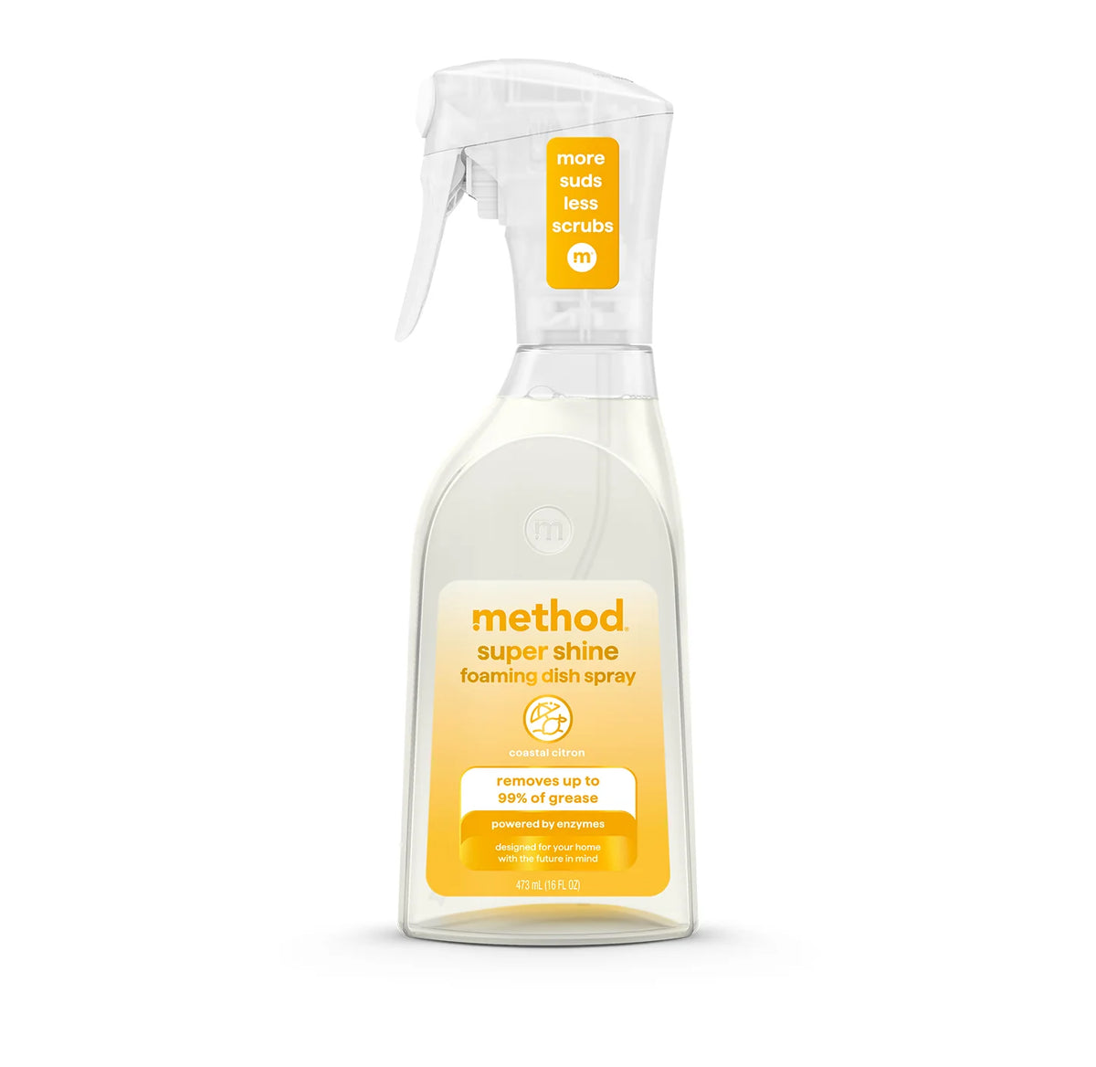 super shine foaming dish spray - coastal citron