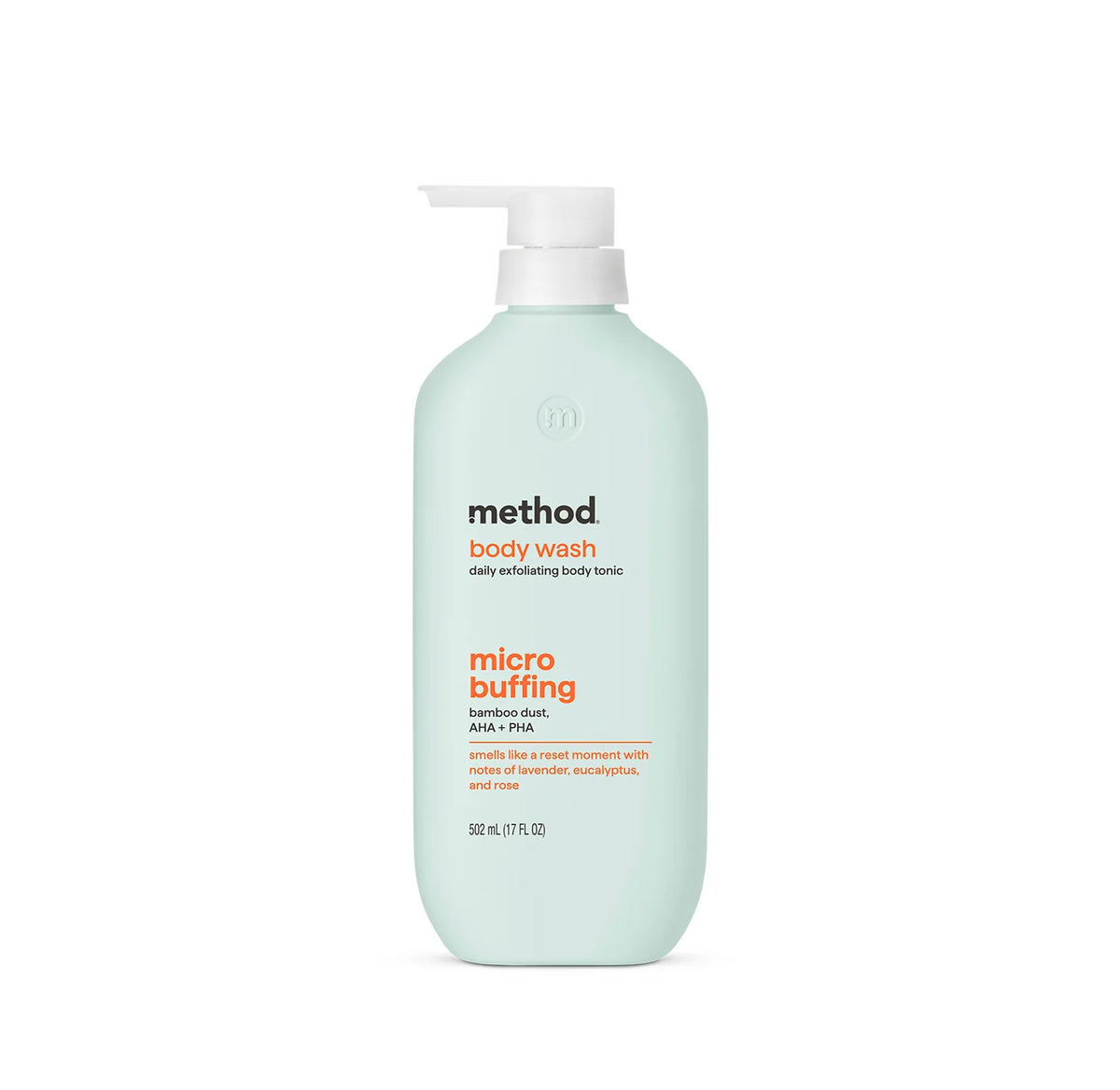 body wash tonic - micro buffing, bamboo dust, AHA + PHA