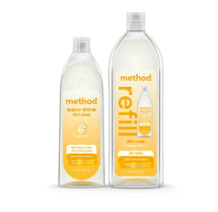 super shine liquid dish soap starter set - coastal citron