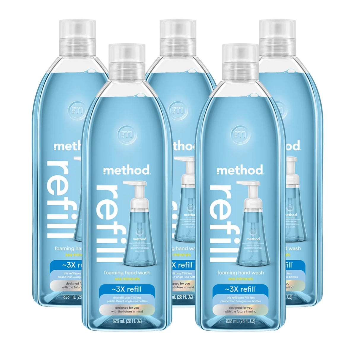 sea minerals foaming hand wash refill 5-count bundle