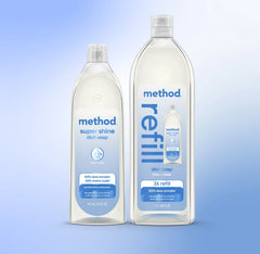 super shine liquid dish soap starter set - free + clear