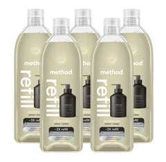 vetiver + amber gel hand wash refill 5-count bundle