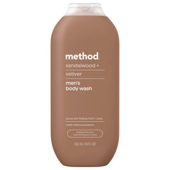 men's body wash - sandalwood + vetiver