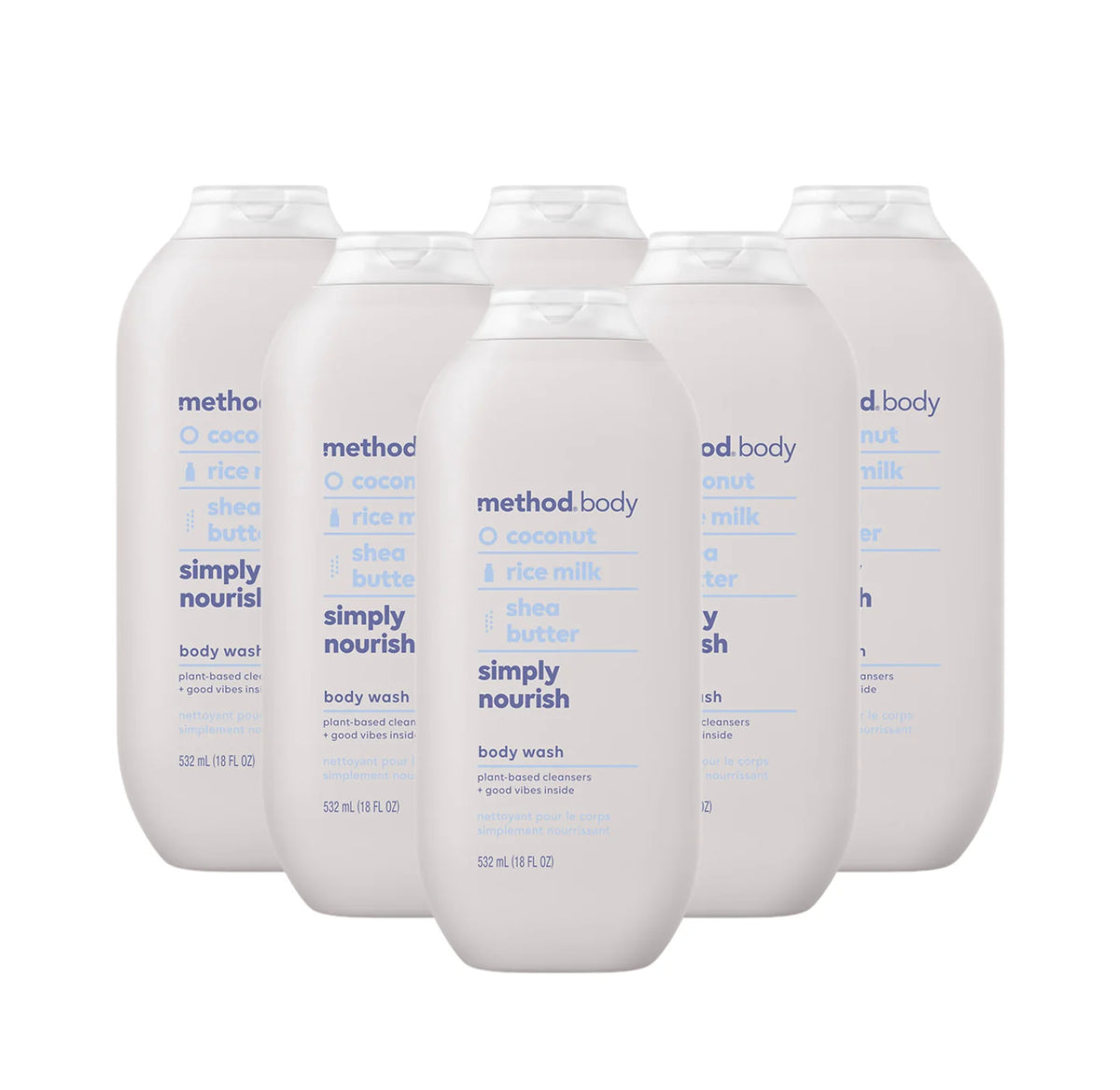 simply nourish body wash 6-count bundle