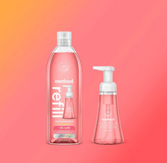 pink grapefruit foaming hand wash starter set
