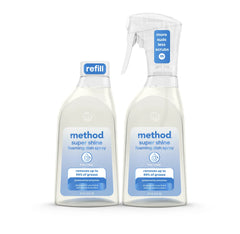 super shine foaming dish spray starter set - free + clear