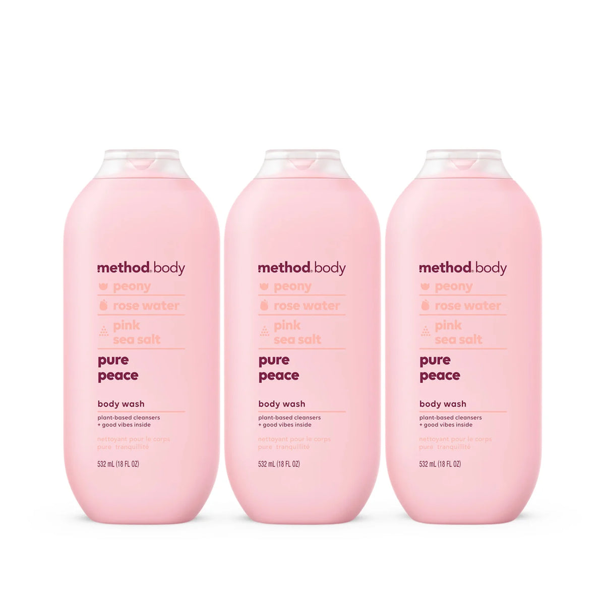 pure peace body wash 3-count bundle