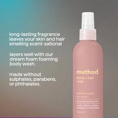 body + hair mist - french vanille + coconut