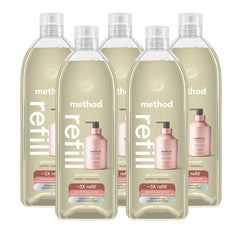 vanilla + raspberry gel hand wash refill 5-count bundle