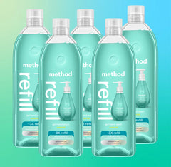 waterfall gel hand wash refill 5-count bundle