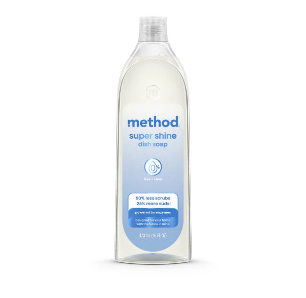 super shine liquid dish soap - free + clear