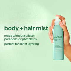 body + hair mist - pistachio + vanilla
