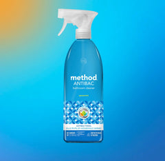 spearmint antibacterial bathroom cleaning duo