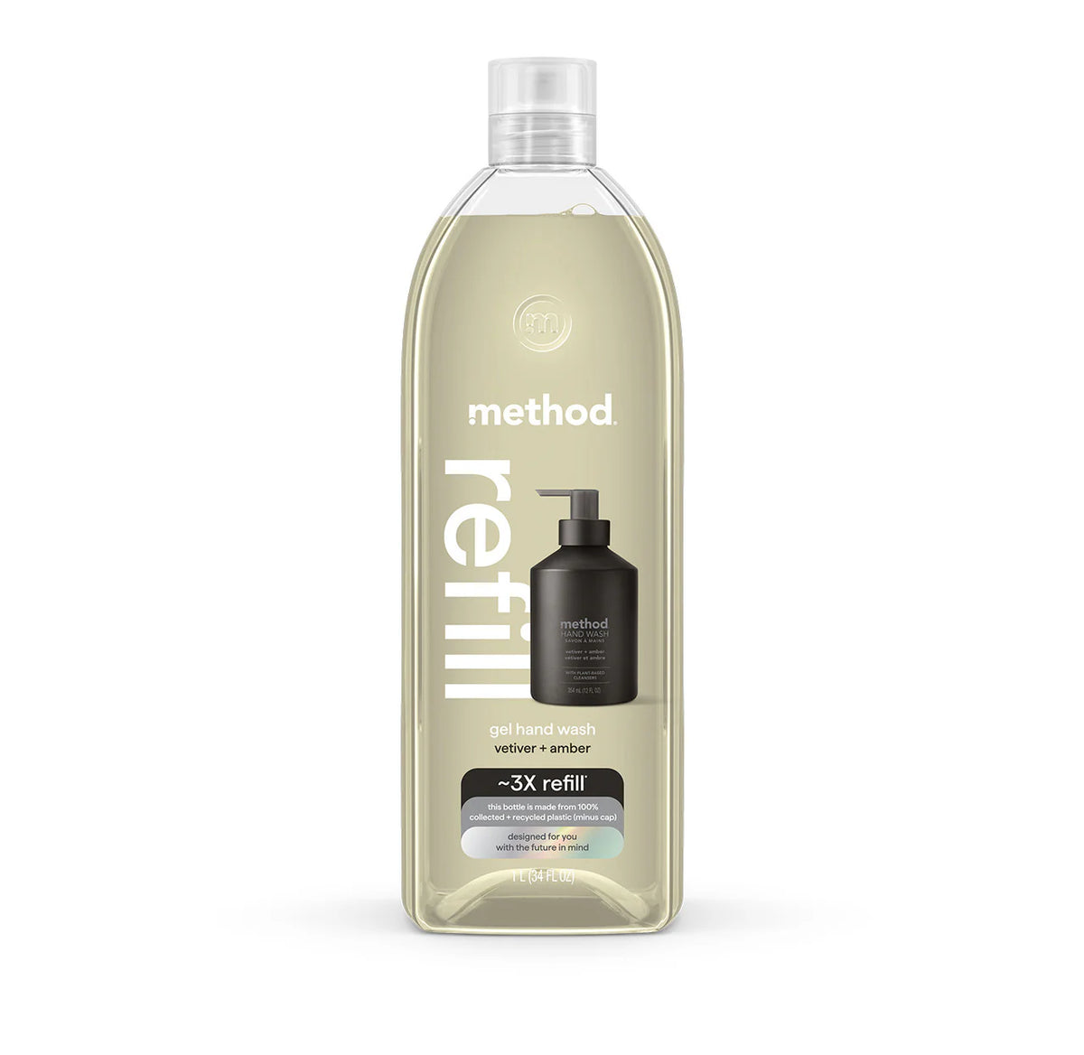 gel hand wash refill - vetiver + amber
