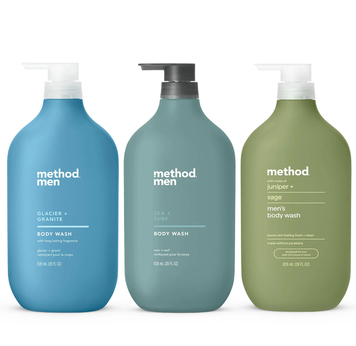 men body wash trio